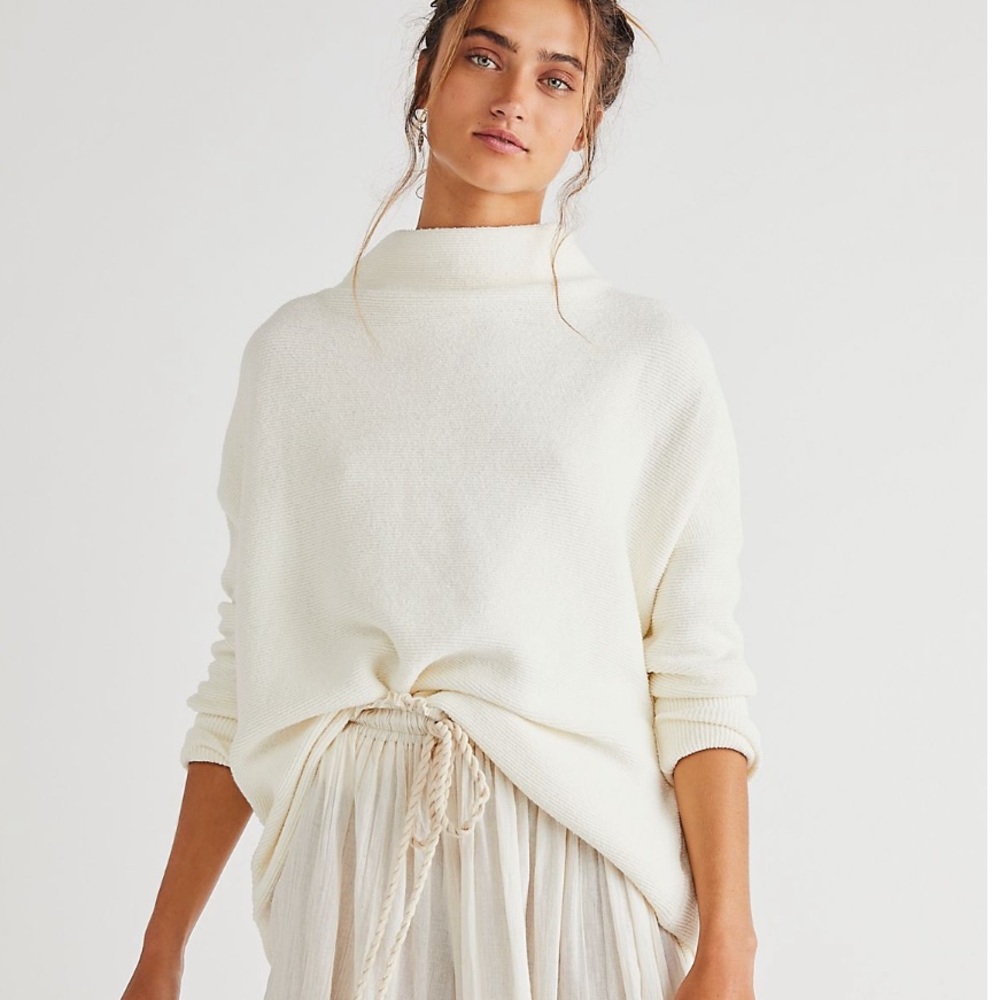 Free People Ottoman Slouchy Tunic, Ecru – M